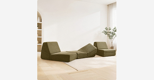 Vacuum Compressed Box Sofa | Roll Packed Sofa with 60-Second Rebound & Wide Design - Model MJ-FF001 | Mingjin Bean Bag China