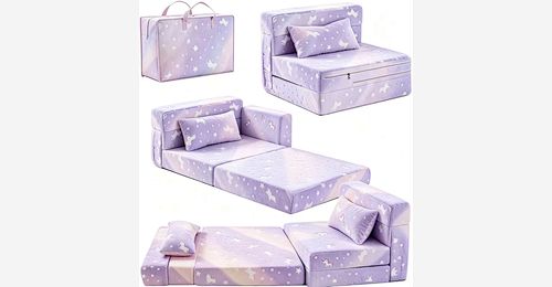 3 in 1 Kids Folding Sofa Bed – Compressed Toddler Couch with Pillow & Storage Bag - Model MJ-FF004 | Mingjin Bean Bag China