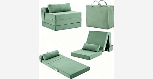 Folding Sofa Bed – Tri-Fold Compressed Mattress with Pillow & Storage Bag - Model MJ-FF006 | Mingjin Bean Bag China