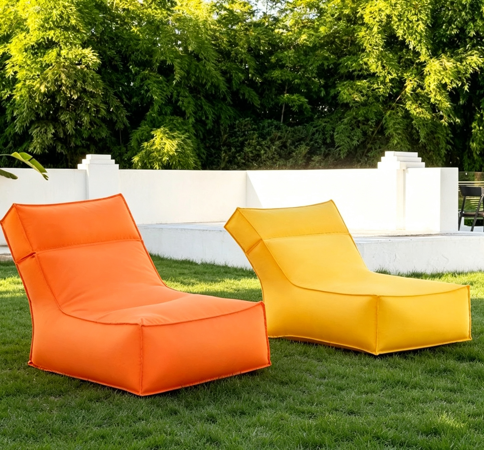 Folded Beach Bean Bag Chair detail 1