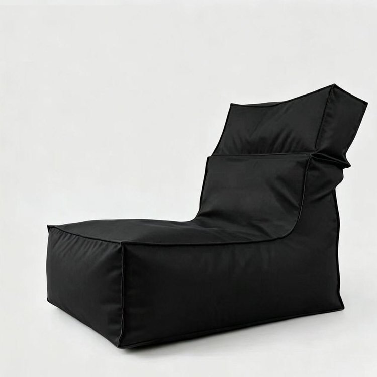 Black Folded Beach Bean Bag Chair - Folded Beach Bean Bag Chair Manufacturer & China Factory