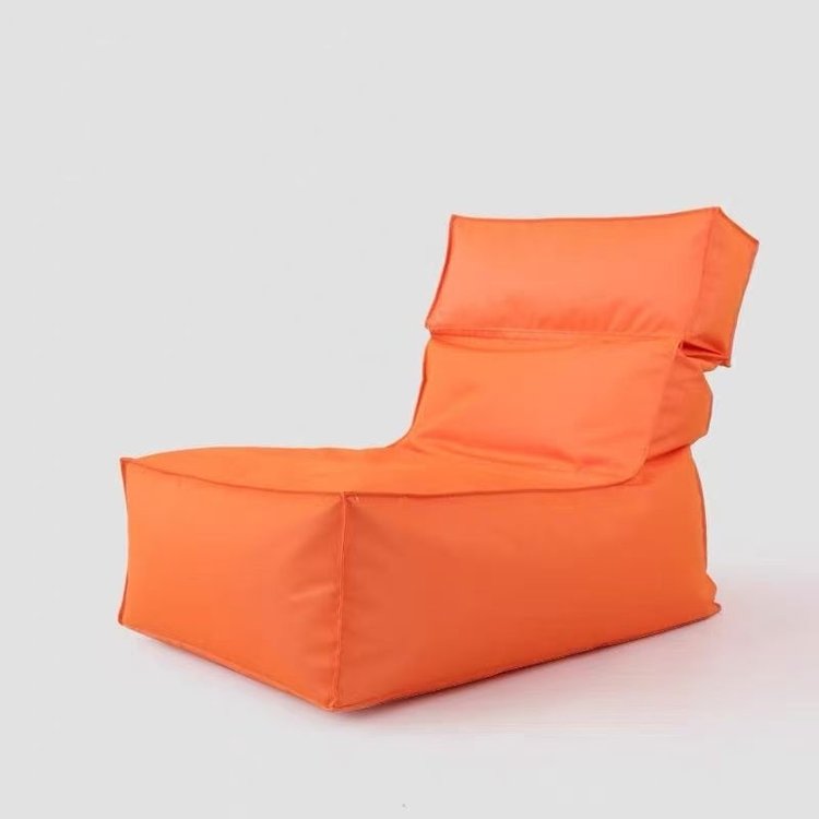Orange Folded Beach Bean Bag Chair - Folded Beach Bean Bag Chair Manufacturer & China Factory