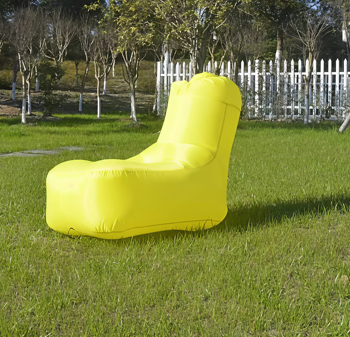 Air Lemon Yellow Air Bean Bag Chair