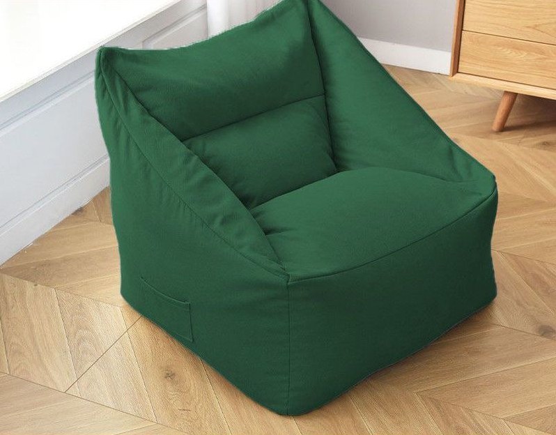 Charcoal Lounge Bean Bag Sofa Pouf detail 1