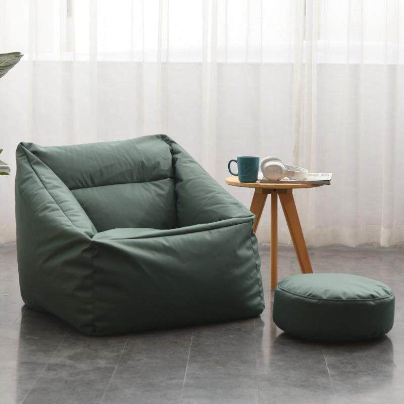 Burgundy Tear Coffee Bean Bag Recliner detail 1