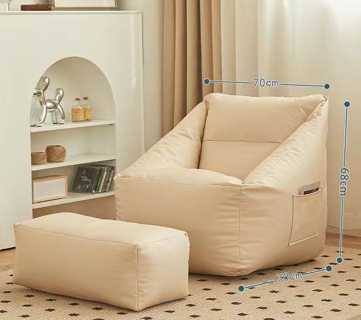 Tear Rose Bean Bag Chair - Recliner Cut detail 1