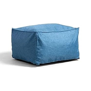 Blue Square Bean Bag Chair Cover