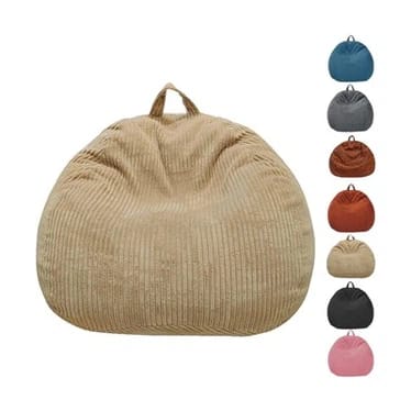 Linen Folding Bean Bag Chair Cover