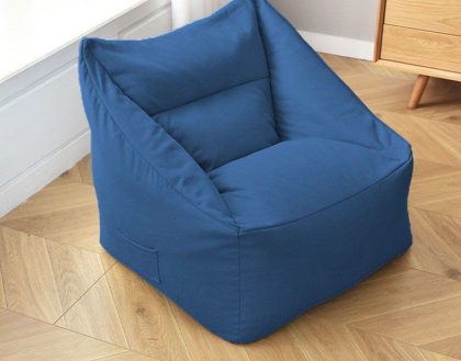 Blue Lounge Bean Bag Chair
