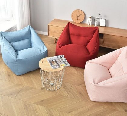 Red Lounge Bean Bag Chair