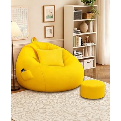 Tan Tear Drop Bean Bag Chair - Bean Bag Chair Cover Manufacturer & China Factory
