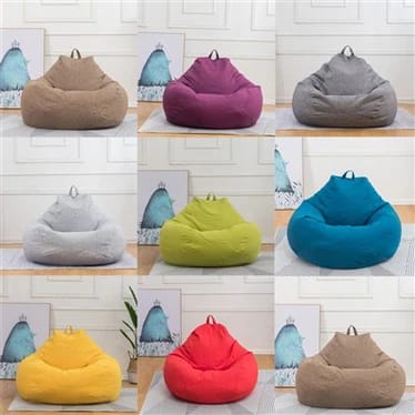 Waterproof Large Size Square Bean Bag Solid Cover